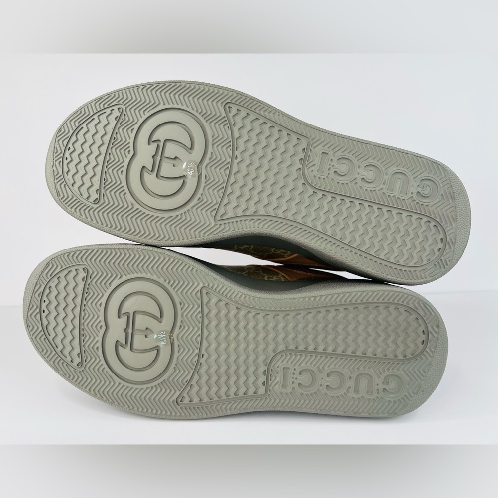 Gucci GG Supreme Canvas Leather Women Chunky Platform Sneakers Size EU 40.5 - Picture 6 of 11